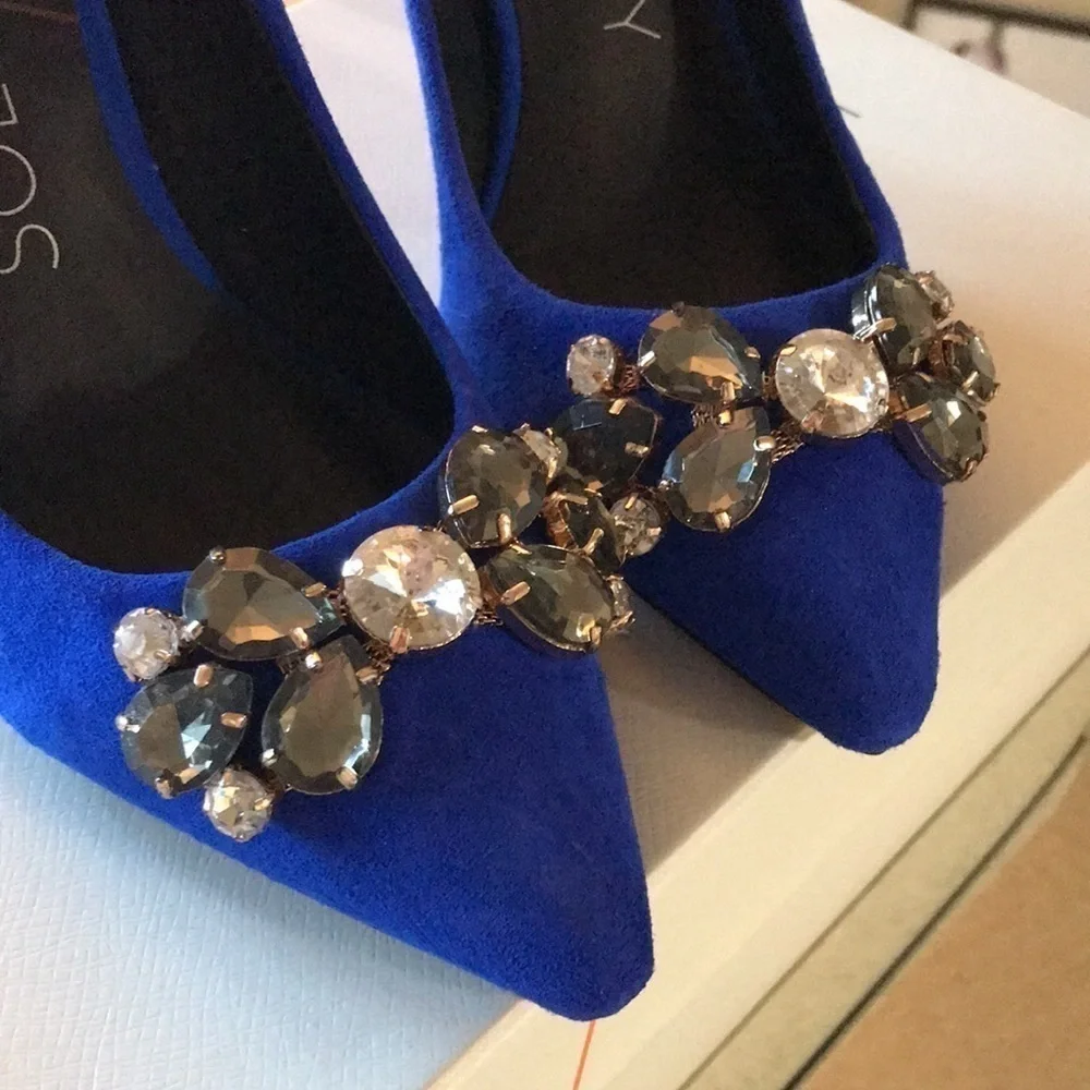 Sole Society Royal Blue Suede Pumps